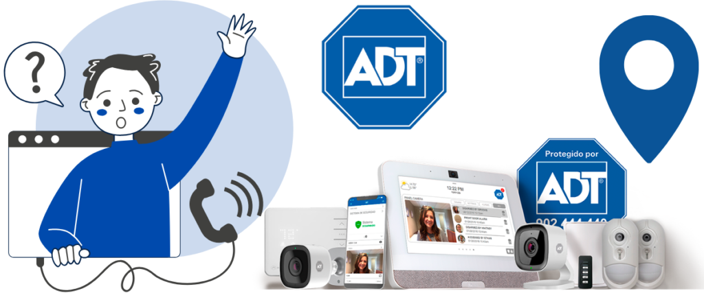 Teléfono Gratuito de ADT Alarmas Para comunicarte con el servicio de atención al cliente de ADT, tienes a tu disposición varias opciones de contacto, incluyendo teléfono, correo electrónico, formulario online y chat web.